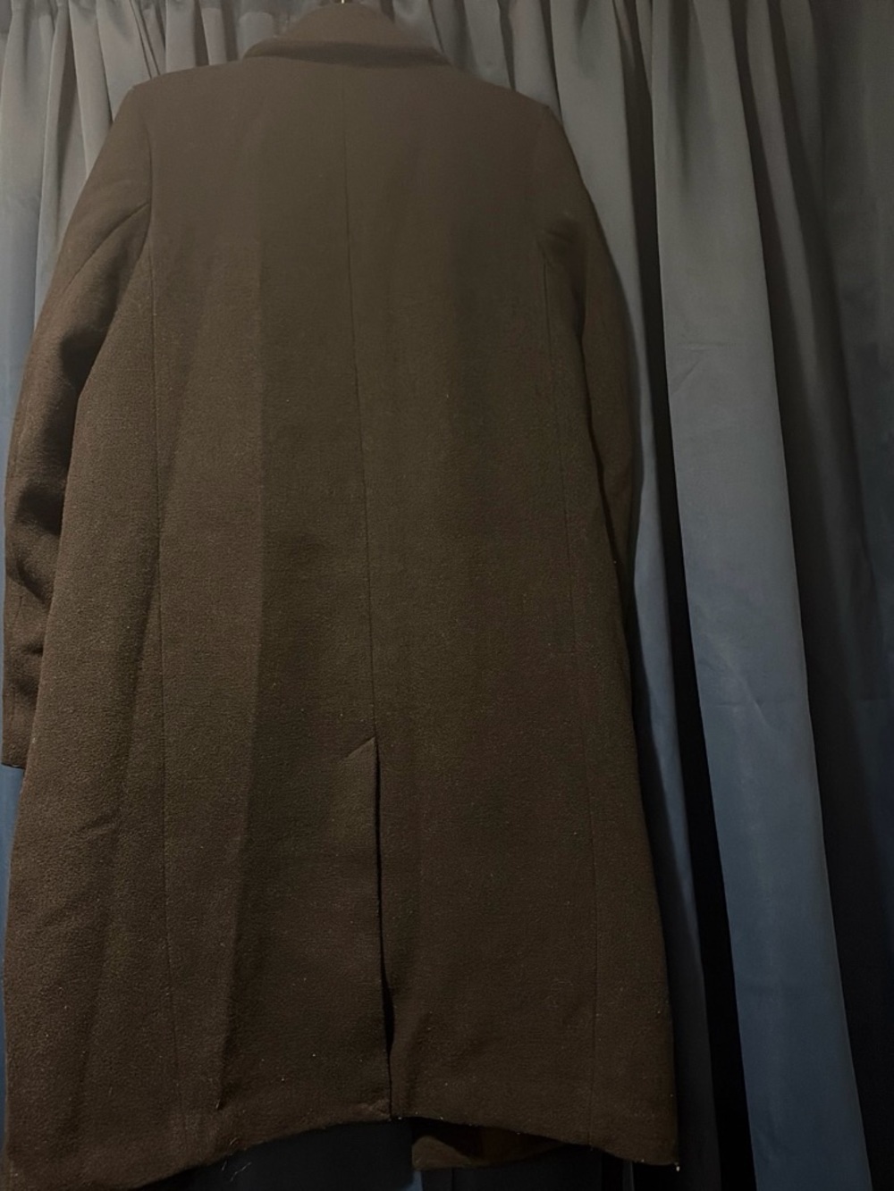 H&M Black Women's Pea Coat - Classic Back Vent
